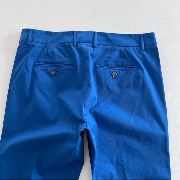 Vince Straight Leg Tuxedo Stripe Ankle Pants in Blue Size 8 - Picture 4 of 12